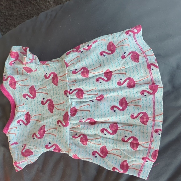 Infant dress with flamingos - Picture 3 of 3
